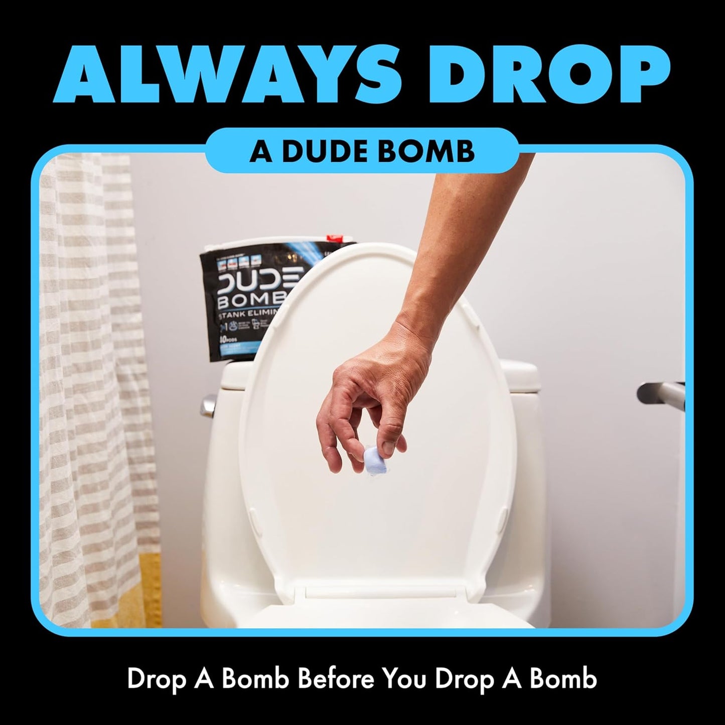 DUDE Bombs – 2-in-1 Toilet Stank Eliminator & Bowl Freshener | 40 Pods, Fresh Scent with Lavender, Cedar, Lime & Eucalyptus