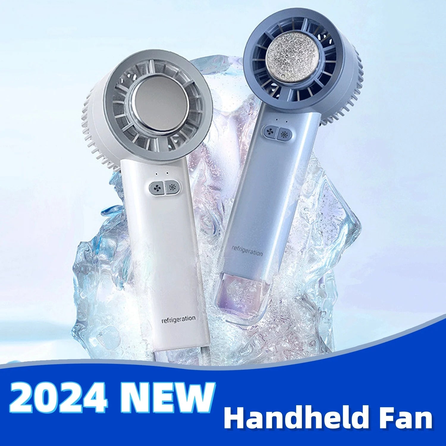 2025 Summer Turbo Jet Mini Fan - Portable Ice Cold High-Speed Blower with Brushless Motor