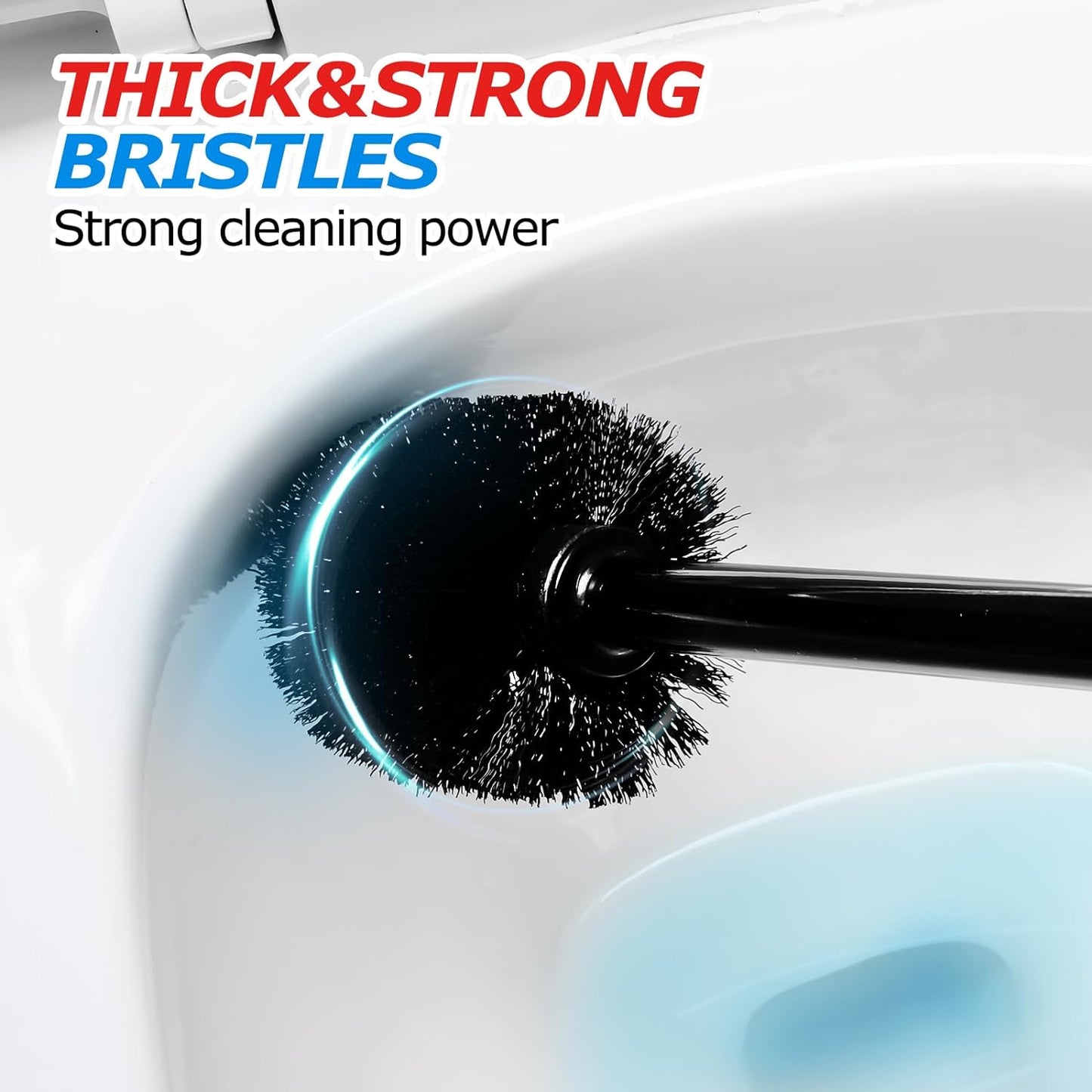 2-in-1 Toilet Plunger and Brush Set | Extended Handle Plunger & Toilet Bowl Brush Combo | Bathroom Cleaning Tools & Supplies